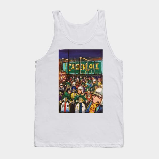 Retro Scooter, Classic Scooter, Scooterist, Scootering, Scooter Rider, Mod Art Tank Top by Scooter Portraits